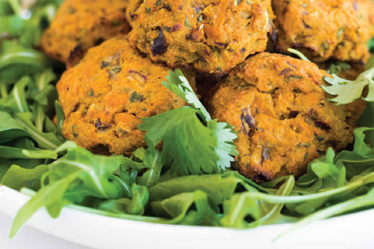 BUTTERNUT SQUASH FALAFELS WITH SALAD