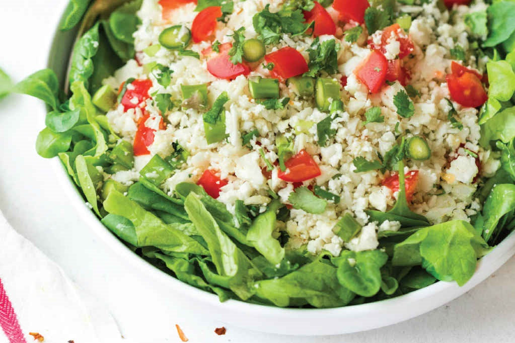 CAULIFLOWER AND GREENS BOWL