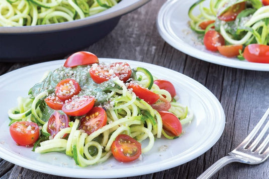 Спагети от тиквички със сос песто