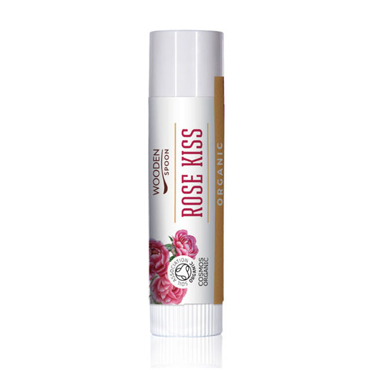 Balsam de buze organic Rose Kiss, 4,3 ml.