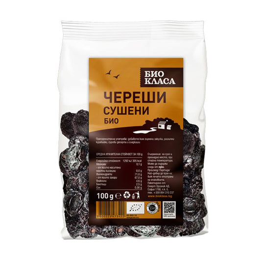 Био череши, сушени, 100 гр.