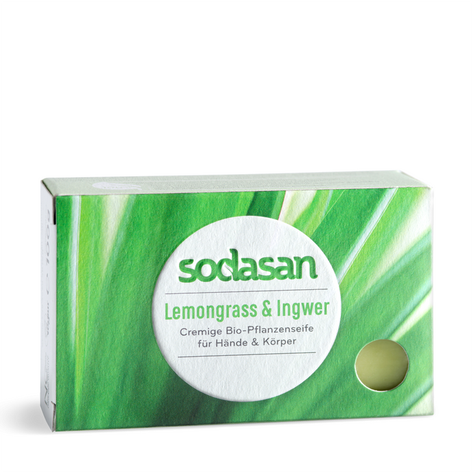 Organic Soap with Lemongrass and Ginger, 100 g.