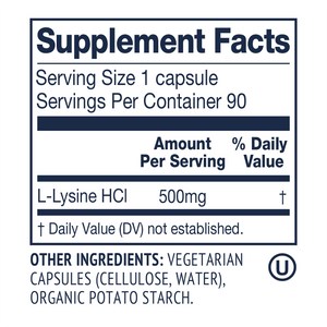 L-lysine, 90 capsules, Vimergy®