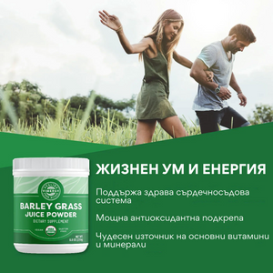 Organic BARLEY GRASS juice powder 250 g.