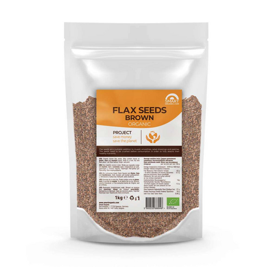 Organic flaxseed, 1 kg.