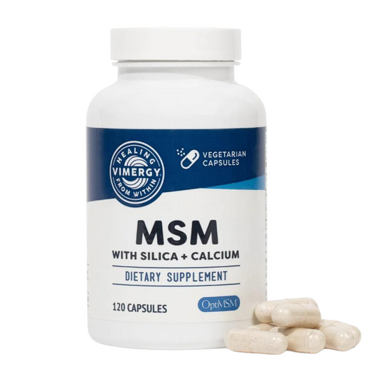 MSM with silicon and calcium, 120 capsules, Vimergy®