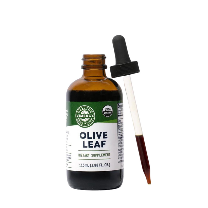 Organic olive leaf, non-alcoholic extract 10: 1, 115 ml.