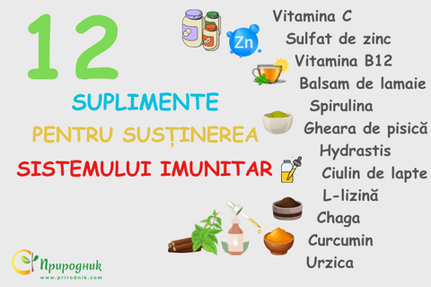 12 suplimente nutritive pentru sprijinirea sistemului imunitar