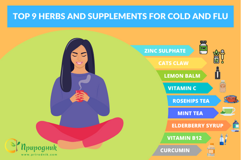 TOP 9 HERBS AND SUPPLEMENTS FOR COLDS AND FLU