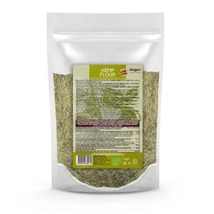 Organic hemp flour, 200 g/1 kg.