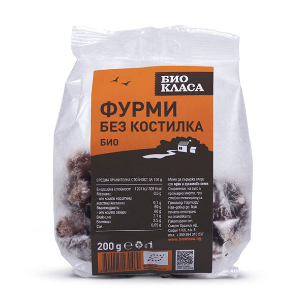 Organic pitted dates 200 gr.
