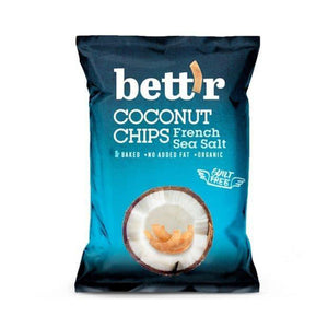 Organic Coconut Chips with French Sea Salt, 40/70 g.
