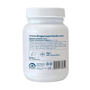 Organic blue spirulina tablets, 50 g. (200 tablets x 250 mg.)