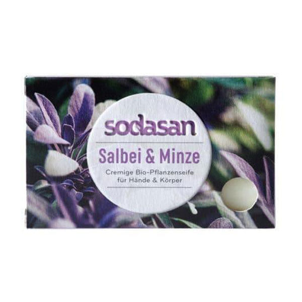 Organic Sage and Peppermint Soap, 100 g.