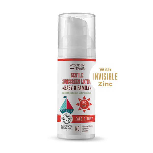 Sunscreen SPF 50, 50 ml. - invisible zinc * new formula