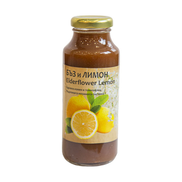 Elderflower drink and real lemon juice, 300 ml.